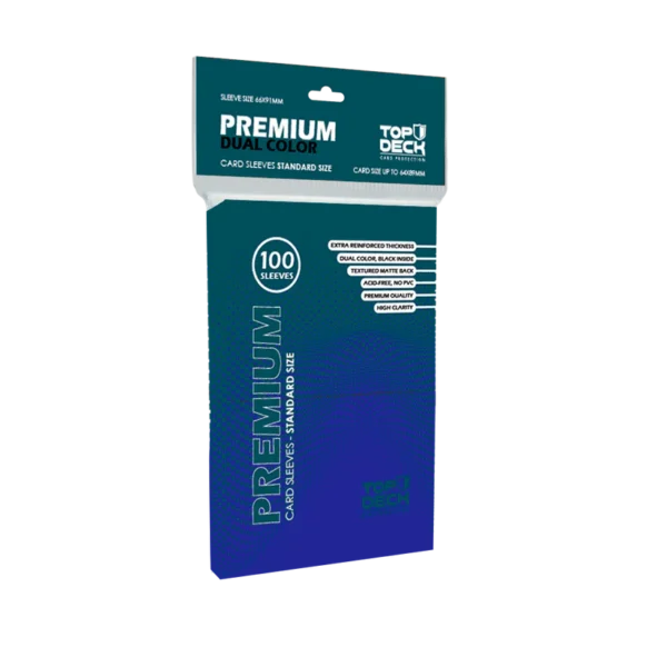 Protectores Estándar Top Deck Premium Dual Color Azul