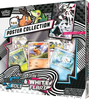 Pokemon TCG Scarlet & Violet - Black Bolt & White Flare - Unova Poster Collection - ESPAÑOL