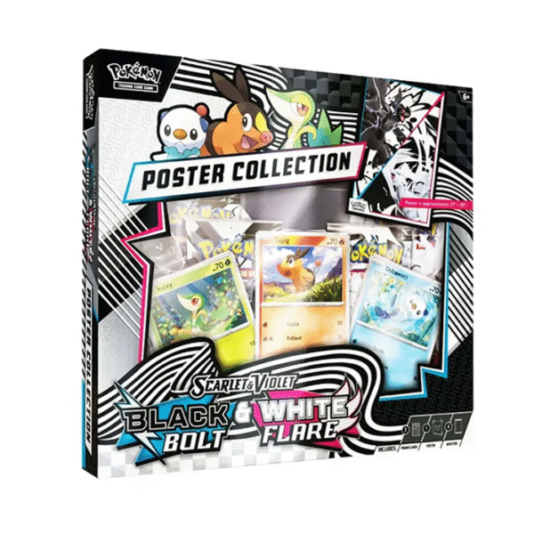 Pokemon TCG Scarlet & Violet - Black Bolt & White Flare - Unova Poster Collection - ESPAÑOL
