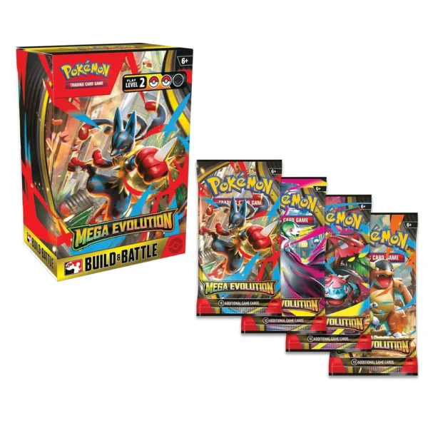 1000 Pokémon Tcg - Mega Evolution Build & Battle Mega Evolution Build Battle Inglés