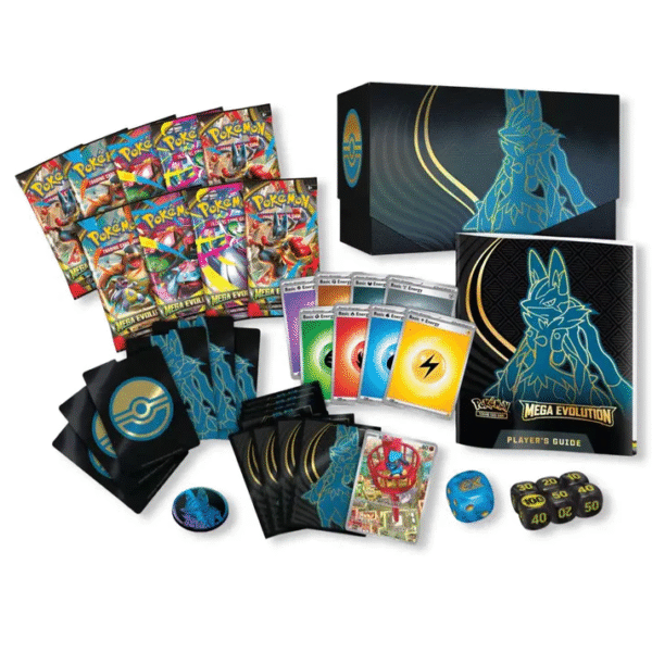 lucario ex Pokémon: Mega Evolution Elite Trainer Box Inglés