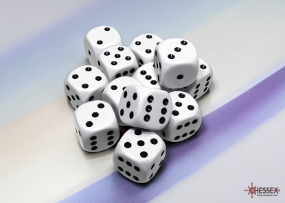 0005864_16mm opaque white_a.jpg_415 Dados Chessex Opaque White/black
