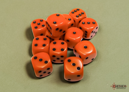 0005870_16mm opaque orange_a.jpg_415 Dados Chessex Opaque Orange/black