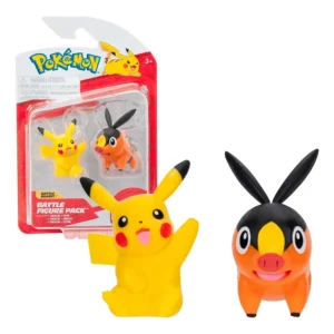 1000 Figuras Pokemon Batalla 2 piezas 5 cm – Pikachu + Tepig