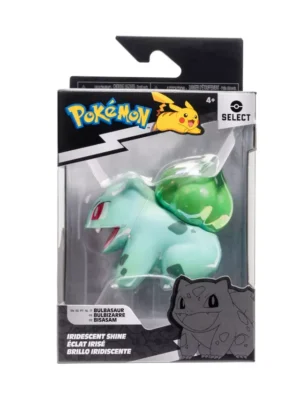 POKEMON FIGURA BULBASAUR 8 CMS. BRILLO IRIDISCENTE.
