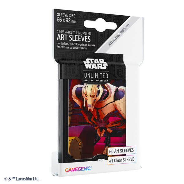 1kKaAPD6z3Y5H2aF9EbP7dt9y6t0oSWKgYwsagDj GG STAR WARS UNLIMITED ART SLEEVES - GENERAL GRIEVOUS