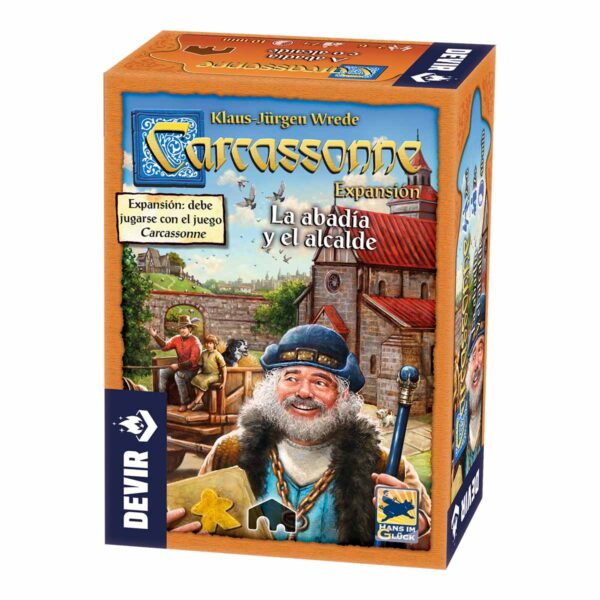8436017225532-1200-face3d-copy Carcassonne: expansión La Abadía y el Alcalde (2da edición)
