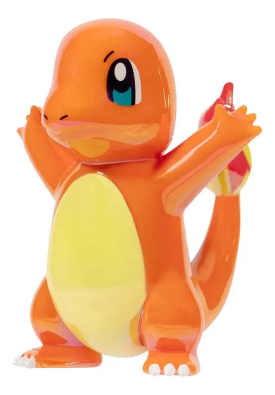 POKEMON FIGURA CHARMANDER 8 CMS. BRILLO IRIDISCENTE.
