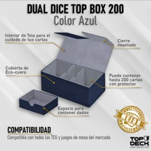 TopDeckNuevosrenderstienda_21_1 Portamazos Premium | TOPDECK Dual Dice 200 color Azul