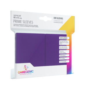 GG BGG SLEEVES PRIME SLEEVES - PURPLE 66 X 91 MM (100)