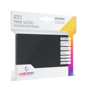 GG BGG SLEEVES PRIME SLEEVES - BLACK (100)