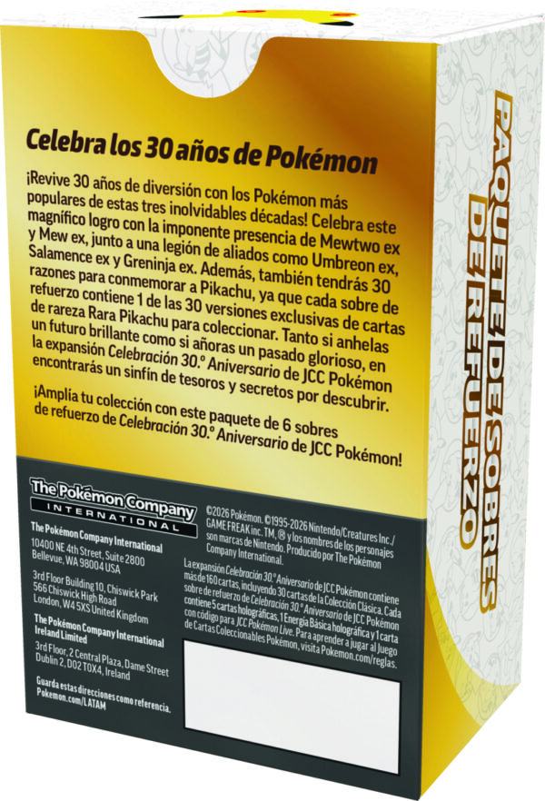 PREVENTA: POKEMON TCG 30TH CELEBRATION - BOOSTER BUNDLE ENGLISH