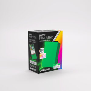 GG MATTE PRIME SLEEVES GREEN 66X91 Fundas Protectoras Gamegenic Prime Matte Green – Standard Size