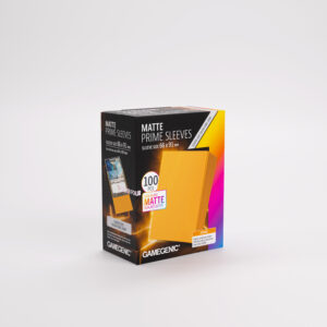 GG MATTE PRIME SLEEVES ORANGE 66X91 Fundas Protectoras Gamegenic Prime Matte Orange – Standard Size