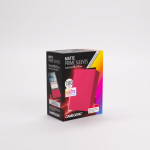 GG MATTE PRIME SLEEVES RED 66X91 Fundas Protectoras Gamegenic Prime Matte Red – Standard Size