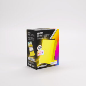 GG MATTE PRIME SLEEVES YELLOW 66X91 Fundas Protectoras Gamegenic Prime Matte Yellow – Standard Size